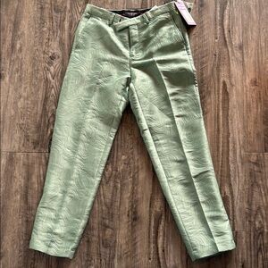 NWT Twisted Tailor Men's Green Textured Pants sz 30